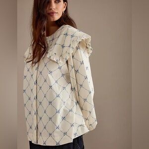 ISO not for sale damson madder lola collar blouse bow bows